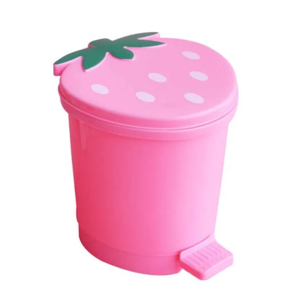 Mini poubelle fraise colorée