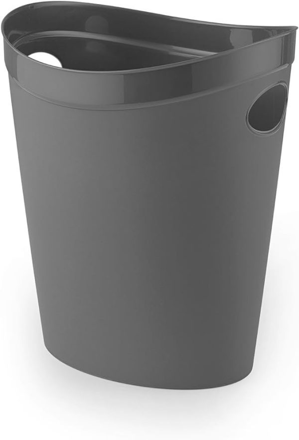 Poubelle anthracite en plastique