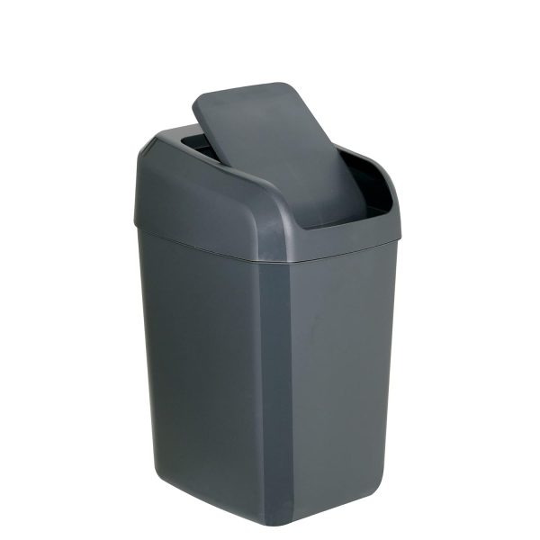 Poubelle avec couvercle basculant