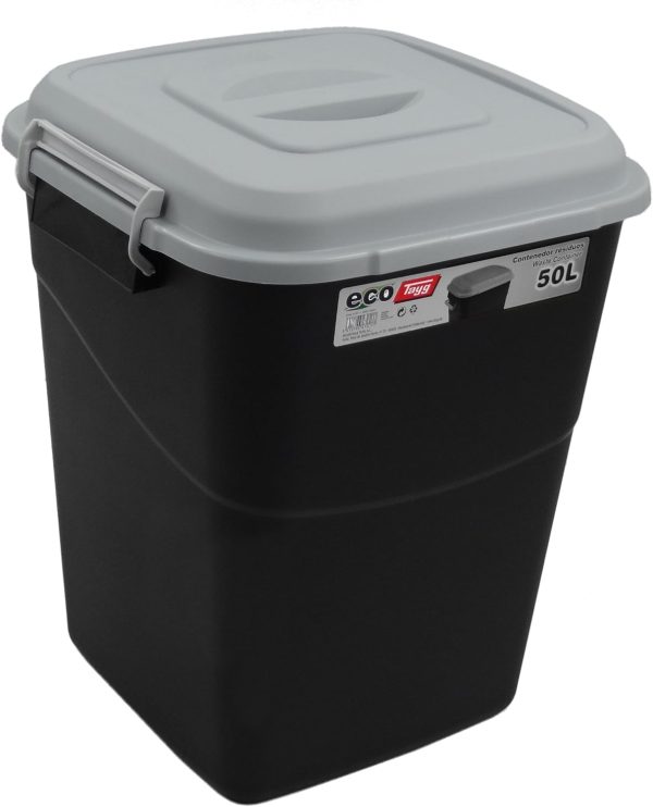 Poubelle 50L avec couvercle