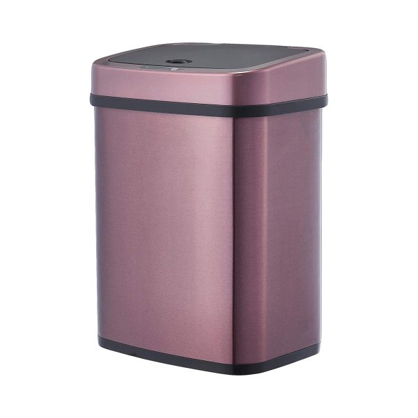 Poubelle automatique inox élégante