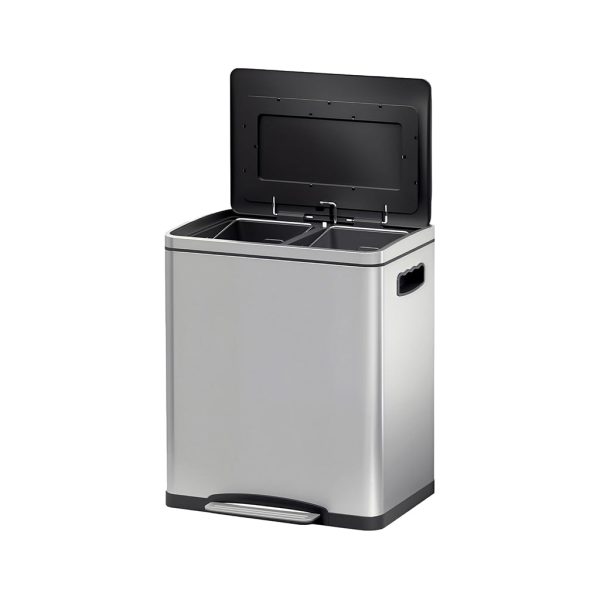 poubelle cuisine double compartiment