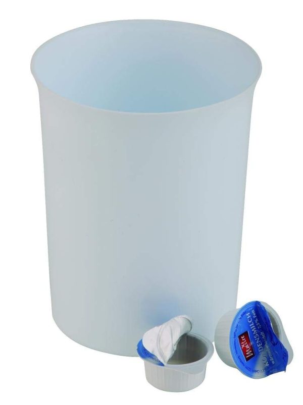 Poubelle blanche simple et solide