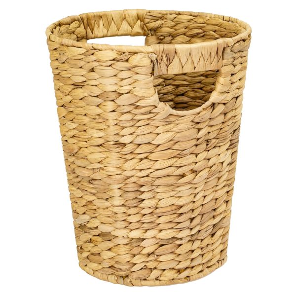Poubelle rotin tressée main