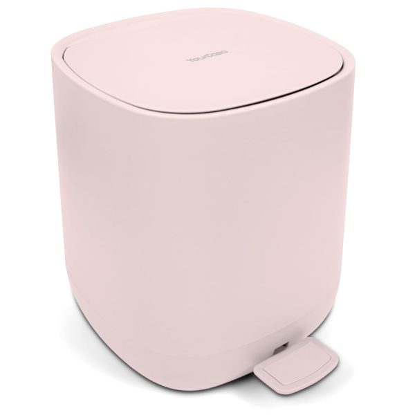 Poubelle rose élégante