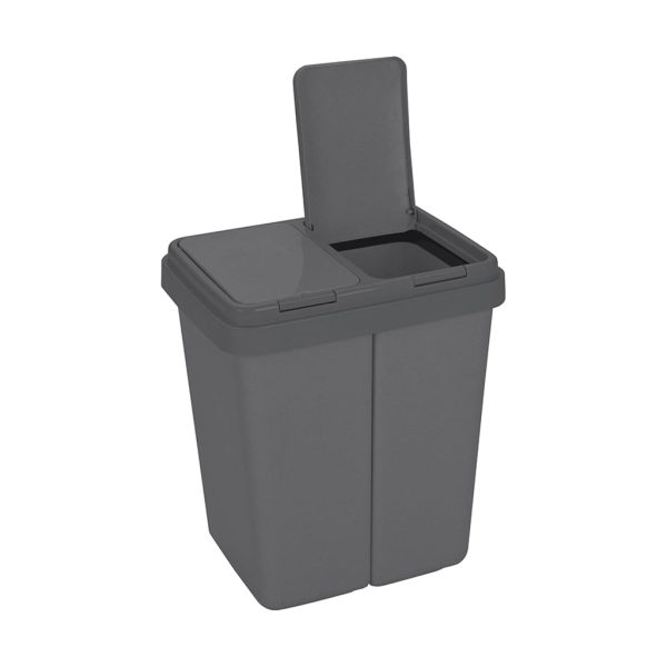 Double compartiment pour tri sélectif élégant