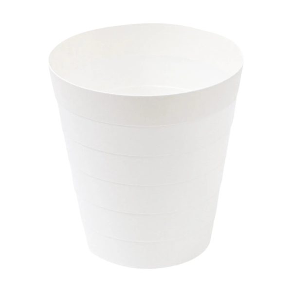 Poubelle compacte blanche