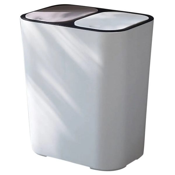 Poubelle moderne double compartiment