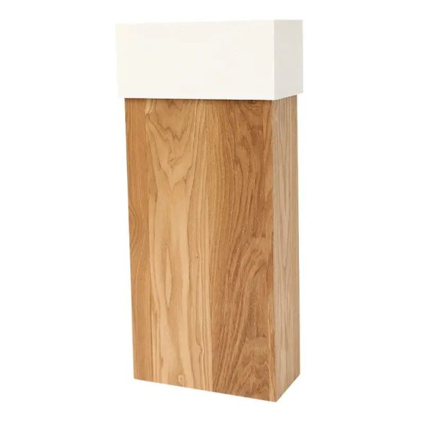 Poubelle en bois élégante