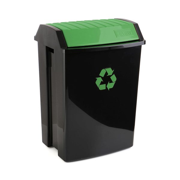 Poubelle verte tri sélectif 50L