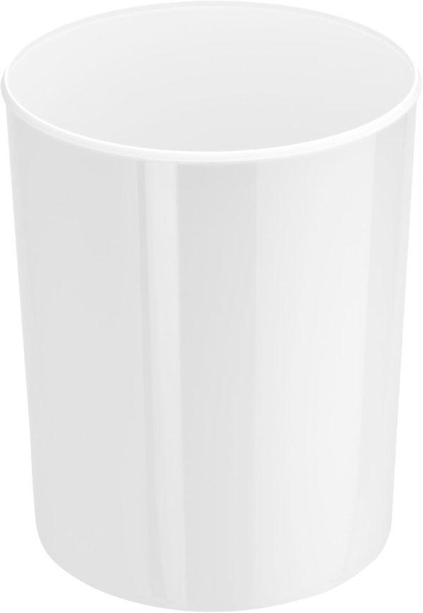 Poubelle blanche compacte