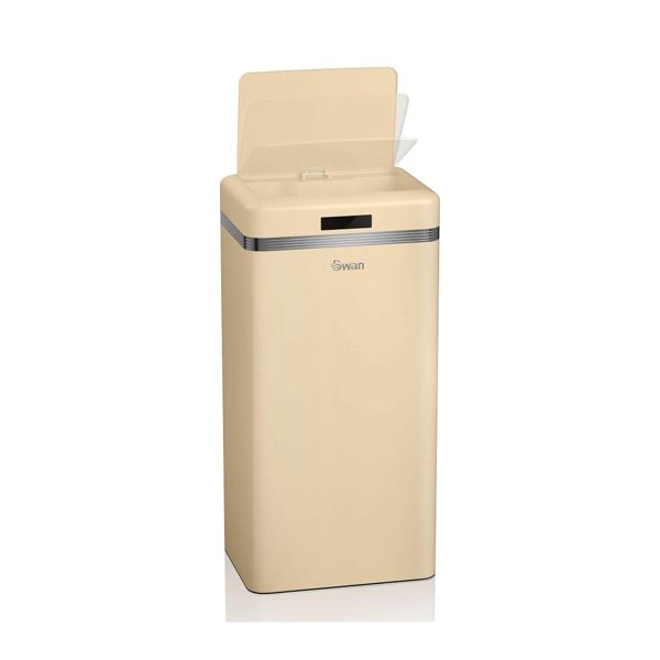 Poubelle 50L beige automatique
