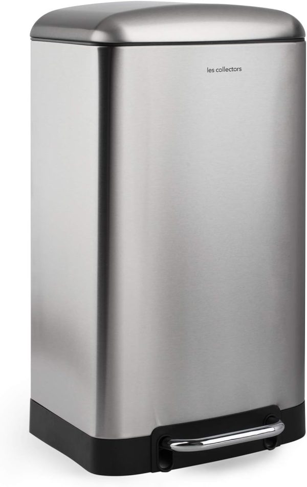 Poubelle inox mat élégante