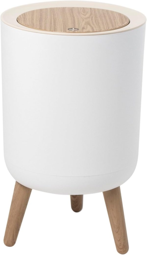 Poubelle à design bois élégante