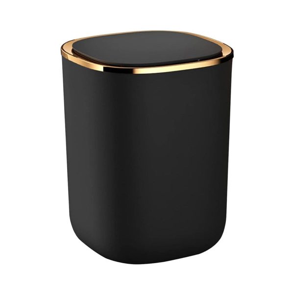 Poubelle automatique noire avec capteur