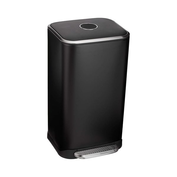 Poubelle noire 30L élégante