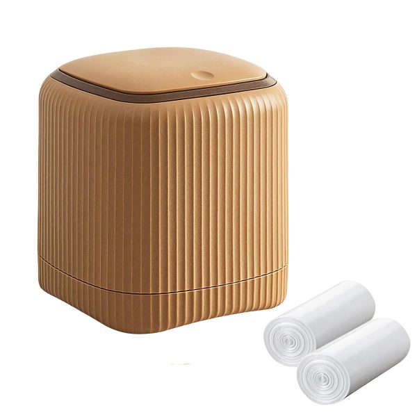 Poubelle d'angle compacte sur table
