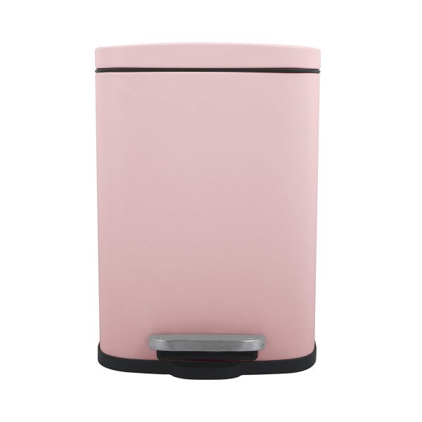 Poubelle de cuisine rose élégante