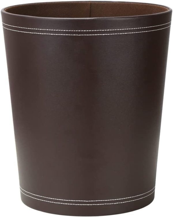 Poubelle cuir de luxe