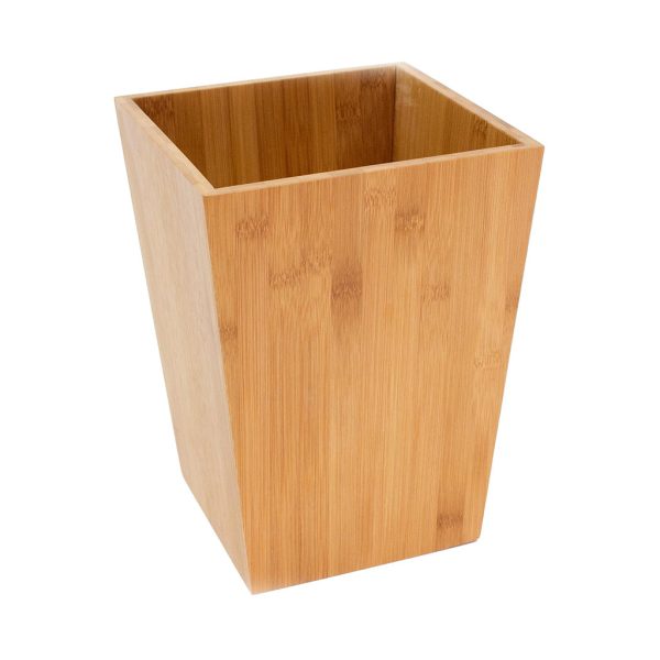Poubelle bambou salle de bain