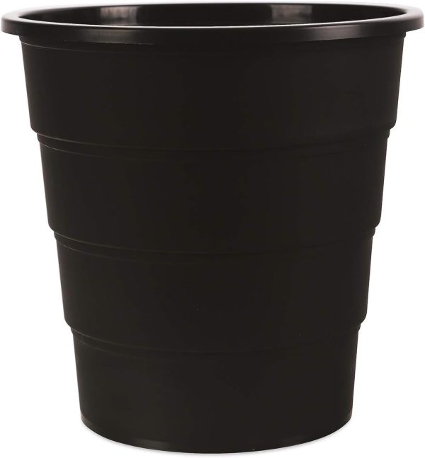 Poubelle noire élégante et compacte