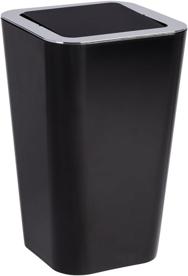 Poubelle noire moderne